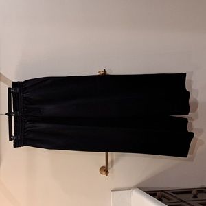 NWOT CO navy satin slacks